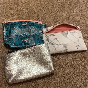 3 cute cosmetic bags